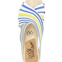 Libby Hill Oh Bouy! Stripe Platform Clog Sandals