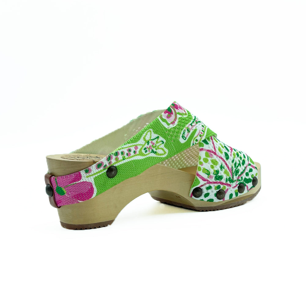 Libby Hill Green Day Platform Clog Sandals