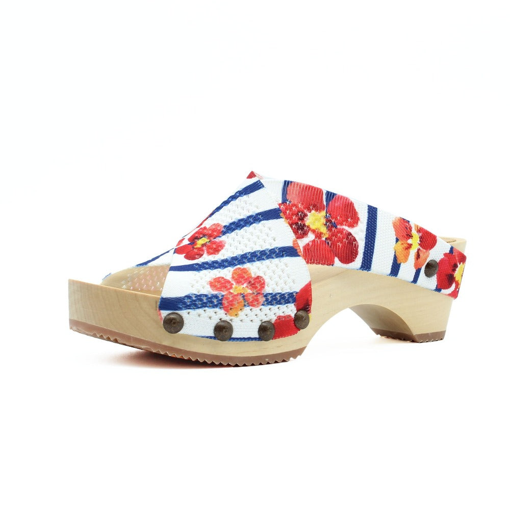 Libby Hill Sea La Vie Stripe Platform Clog Sandals