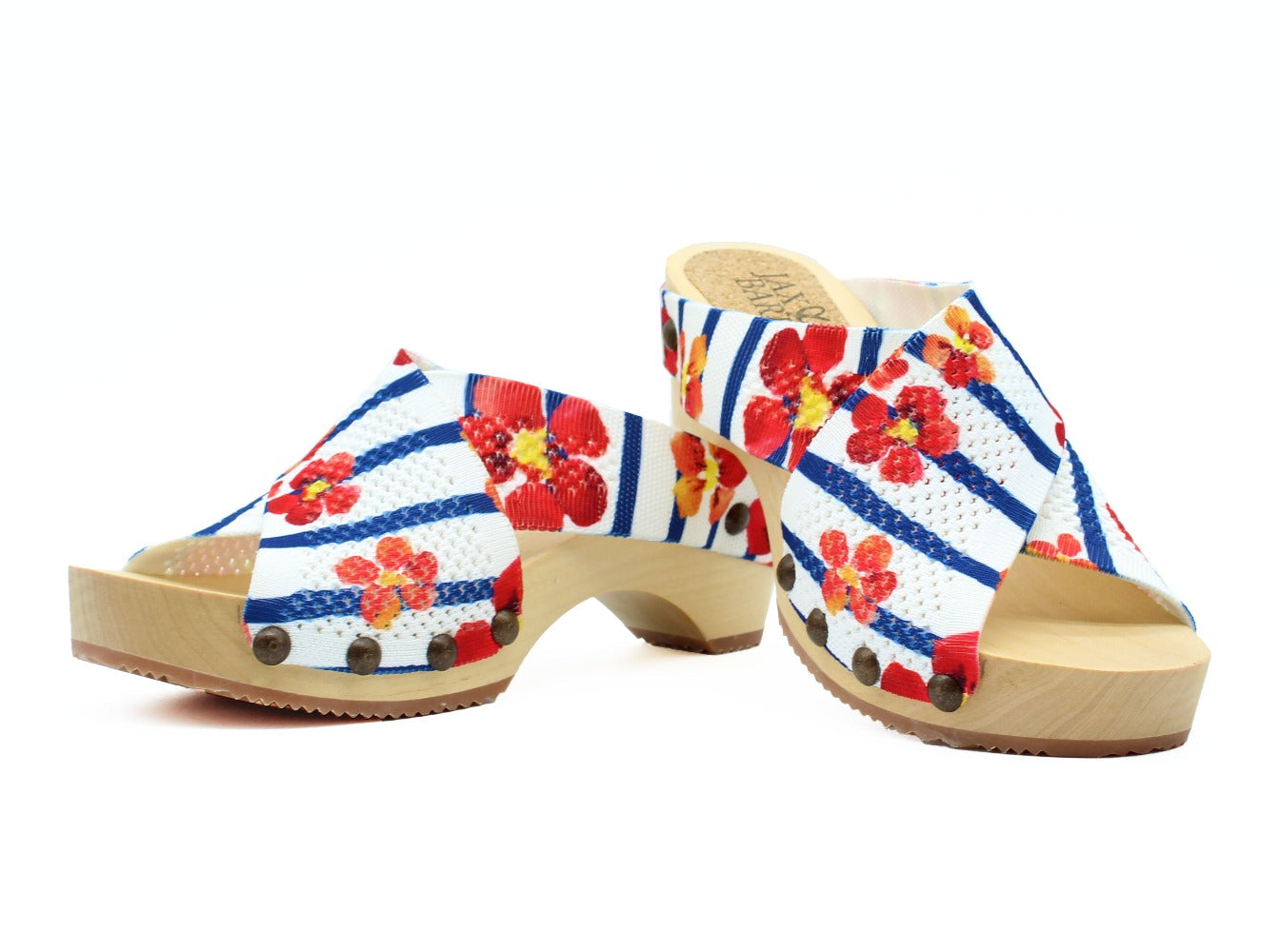 Libby Hill Sea La Vie Stripe Platform Clog Sandals