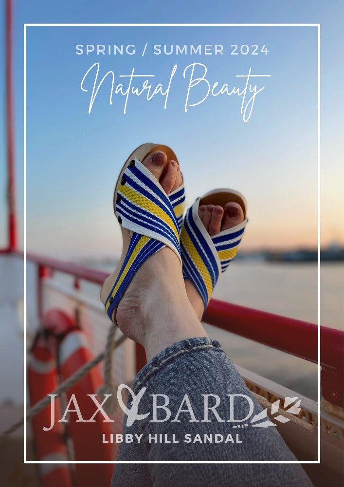 LIBBY - Oh Bouy! Stripe Platform Clog Sandals