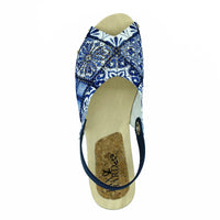 Sandpiper Blue Nile Tile Slingback Sandal