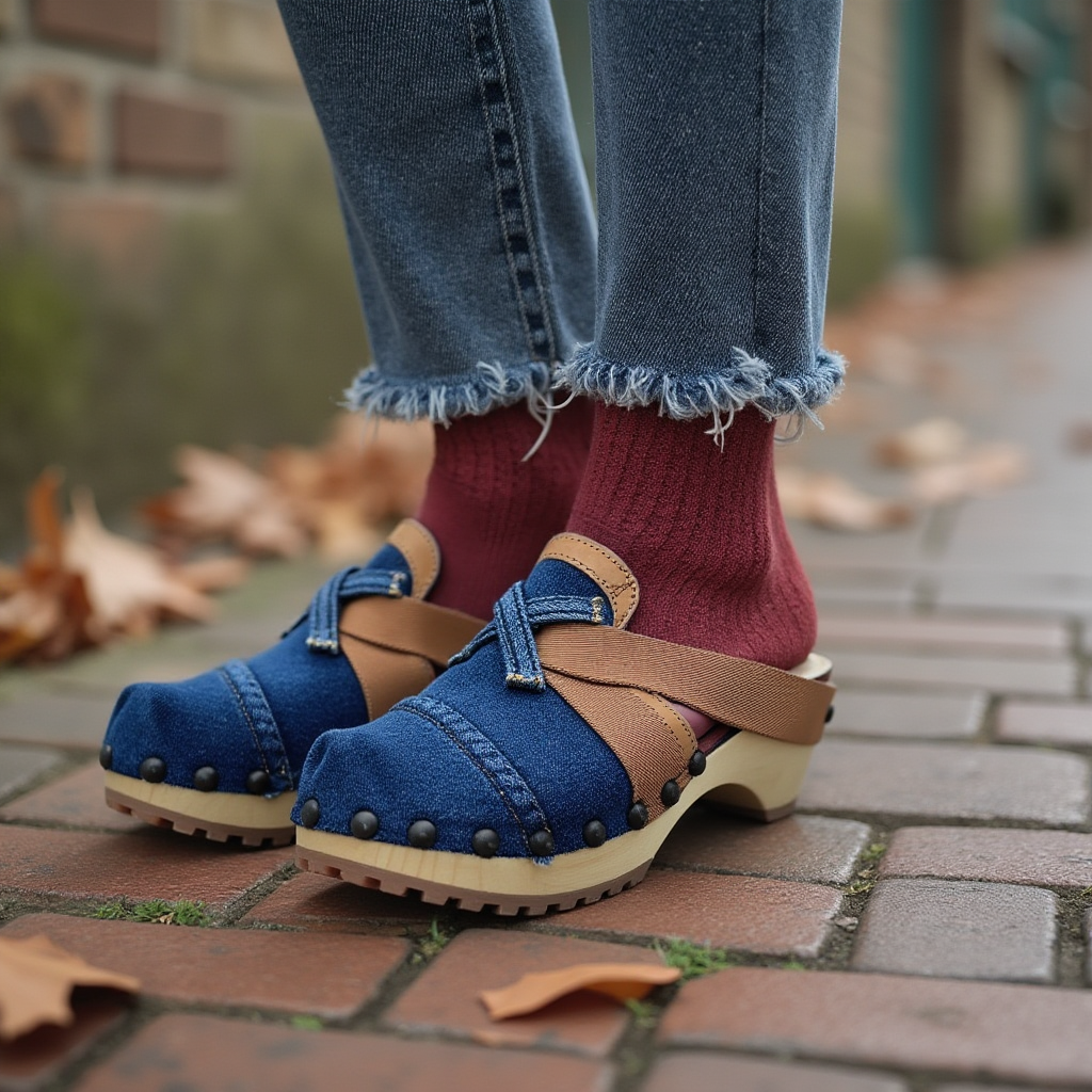 BEATRICE CLOG - Recycled Denim