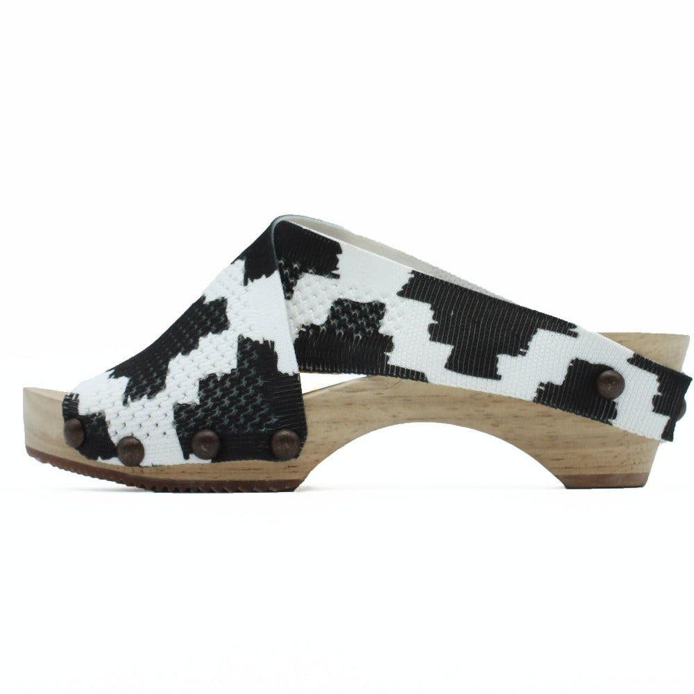 Libby Hill Check Mate Platform Clog Sandals