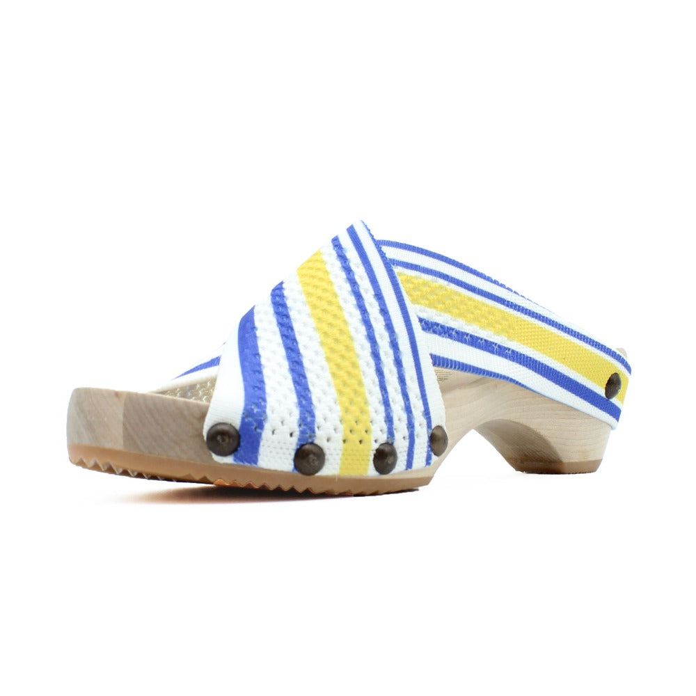 Libby Hill Oh Bouy! Stripe Platform Clog Sandals